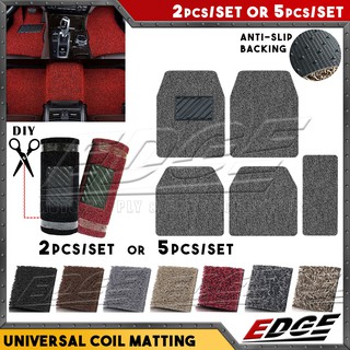 Universal SPAGHETTI / COIL Rubber Matting 2pcs or 5pcs/set // car mat floor guard protection anti