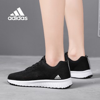 Adidas Sneakers Couple Models Breathable Hollow Mesh Shoes Lightweight Large Size Casual Fashion Women's Running Shoes High Elastic Cushioning Jogging Shoes Soft Sole Footwear 35-41