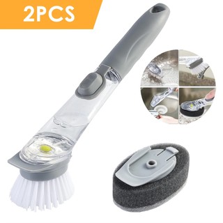 Double Use Kitchen Cleaning Brush Scrubber Dish Bowl Washing (1)