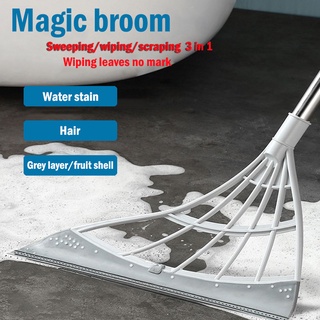 Rubber Broom Hand Push Mop Magic Floor Wipe Mop Cleaning Floor Mop Brush Pet Hair Broom (1)