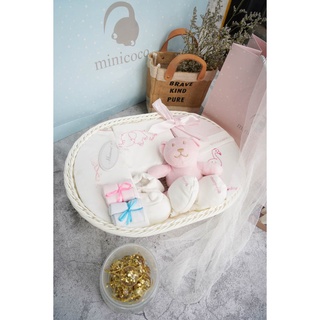 「minicoco」Newborn Set Baju Baby New Born Gift Baby Clothing Set Basket Gift Set(0-12M)