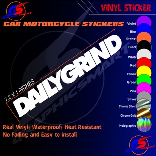 DailyGrind Car Motorcycle Stickers Vinyl Decals