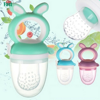 [Interfunfast] Teether Silicone Pacifier Fruit Feeder Food Nibbler Feeder Soother Nipple [Hot]