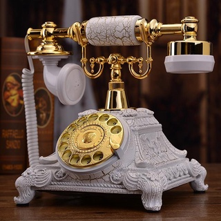 Muzhen European-Style Antique Rotating Telephone Retro Domestic Landline Creative Telephone Rural Fashion Antique Telephone