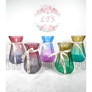 Elegant Minimalist Geometric Glass Vase 2218/2219