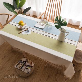 Stitching Tassel Tablecloth Table Cloth Dust-Proof Table Cover Decoration