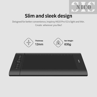 Sis Huion USB Graphics Drawing Tablet Upgraded H610 PRO V2 Pad Art Digital Handwriting Drawing Board with Battery-free Pen (5)