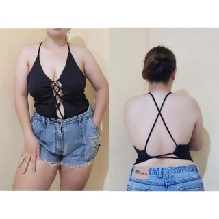 PLUS SIZE Ara One-piece Swimsuit Sexy Cleavage & Tie Back (XL to XXL)