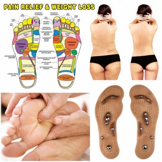 insole for men♕■✥Acupressure Slimming Insole Pad Magnetic Massage