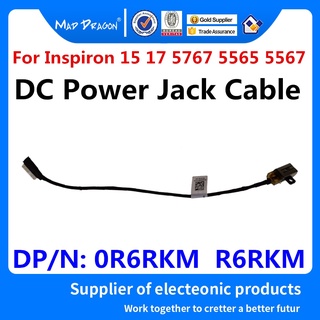 NEW original Laptop DC-IN DC IN DC Power Jack Cable For Dell Inspiron 15 17 5000 5767 5565 5567 BAL30 R6RKM 0R6RKM DC30100YN00