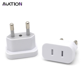 AUKTION 4.8mm USA to the EU Conversion Plug Adaptor With Security Door AC Power Adapter Phone Travel Wall Charge Socket Adapter