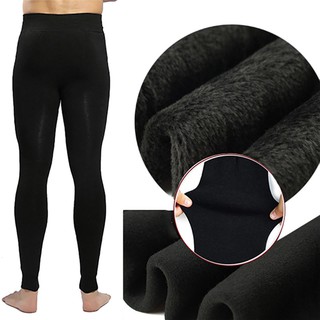 Mens Thermals Long Johns Fleece Lined Thick Leggings Warm Layer Winter Leggings 2amH