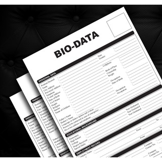 Bio Data Form - Employment Form 10p