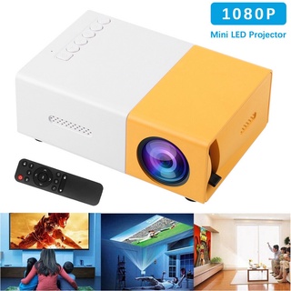 YG300 1080P Home Theater Cinema USB HDMI AV SD Mini Portable HD LED Projector d0US
