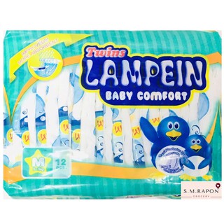 Twins Lampein Baby Comfort Diaper x12 Medium