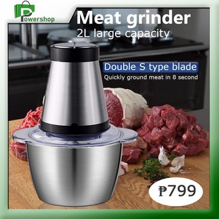 Meat grinder Vegetable meat grinder Electric meat grinder Large mixer, 2L home cooking machine 200W.