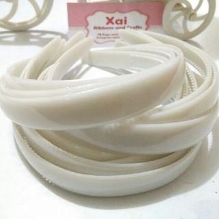 Plastic headband-white (12pieces) (4)