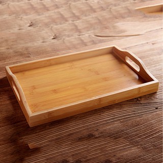 Multi-sizes Wooden Tea Breakfast Serving Trays / Craft Plain Wood Platter oURK