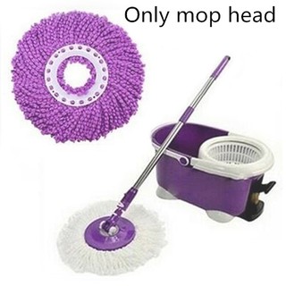 HOT SALE 360 Degree Rotating Head Easy Magic Microfiber Spinning Floor Cloth Mop Head (1)
