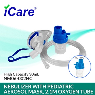 iCare®NM06-002HC (30mL) Nebulizer Kit with Pediatric Aerosol Mask, 2.1m Oxygen Tube