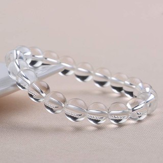 Gemstone Clear Quartz Beaded 8mm Bracelet Chakra Reiki Healing Stretch Bracelet