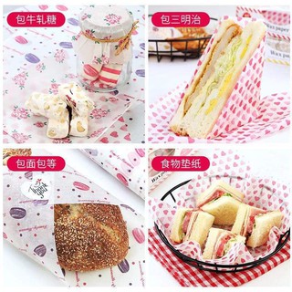 50PCS PRINTED WAX PAPER FOR BAKING