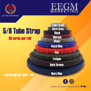 5/8 Tube Strap Assorted Colors Roll