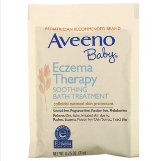 Aveeno, Baby, Eczema Therapy, Soothing Bath Treatment, Fragrance Free, 5 Bath Packets