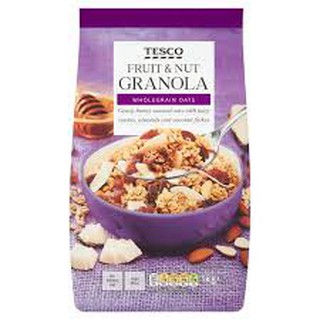 Tesco Fruit & Nut Granola Wholegrain Oats From UK (1kg)