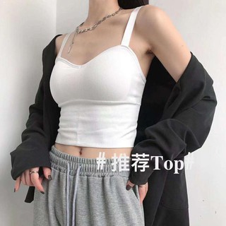 Sports underwear✾Rhian women sports bra with foam Korean sexy push up bralette Sleeveless vest knitt