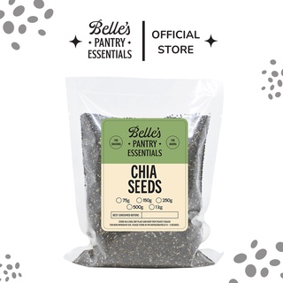 Belle's Organic Chia Seeds 500g to 1kg
