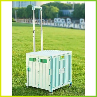 【Available】Folding Shopping Cart, Grocery Cart, Trolley Basket Storage Cart
