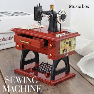 Mini Sewing Pedal Vintage Music Box (1)