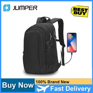 【Ready Stock】▫┋【Crazy Deal】Jumper Computer Bag Laptop Backpack USB Charging Travel Business Bag for