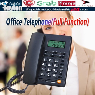 【Fast Delivery】LCD Corded Caller ID Telephone Home Office Wired Landline Telephone Set Phone Caller (1)
