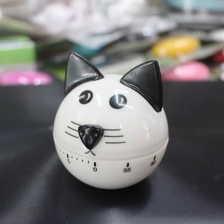 Child 60 Minutes Egg Timer Alarm Clock Stopwatch Cat Cartoon Mechanicalrewind Wind Timer Reminder Ki