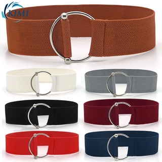 Belt For Pants Dress Comfortable Solid color Women Buckle-Free High Elastic Belts Waistband