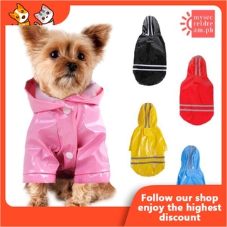 S-XL Summer Outdoor Puppy Pet Rain Coat Hoody Waterproof Jackets PU Raincoat for Pet Dogs Cats Apparel Clothes