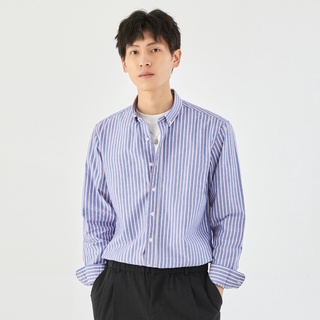 ℡✑♙Yizhi Men s Spring Vertical Striped Casual Shirt Men s 21 Korean New Lapel Long Sleeve Cardigan S