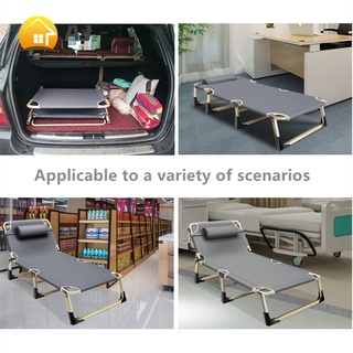 【COD】Outdoor folding bed Portable bed nap bed Single escort bed Adjustable folding bed Foldable Bed (5)