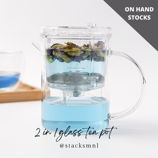 HIGH QUALITY Tiktok 400ml Teapot with removable infuser heat resistant (1)