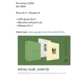 [PREORDER] Seventeen Social Club : Carat Photobook ❗READ FIRST❗