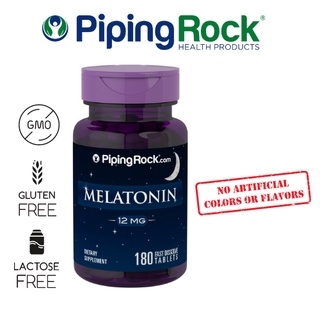 Piping Rock, Melatonin Fast Dissolve, 12 mg, 180 Fast Dissolve Tablets (1)