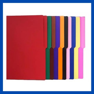 Colored File Folder | Long | Pink | Yellow | Blue | Green | School Supplies | COD