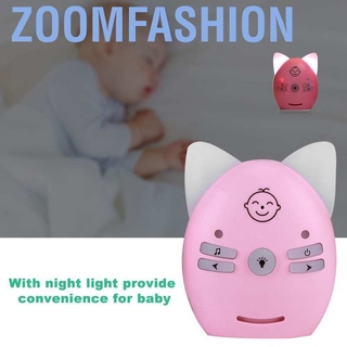 HP1k Zoomfashion Audio Baby Monitor 2.4G Wireless Safety with Music and Night Light Walkie Talkie S (2)
