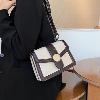 Urban Fashion Hub Korean Style Vintage Croc Bag With 2 Compartments Elegant Sling Bag (5)