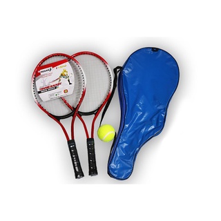 【Spot Goods】Set of 2 Teenager's Tennis Racket For Training raquete de tennis Carbon Fiber Top Steel