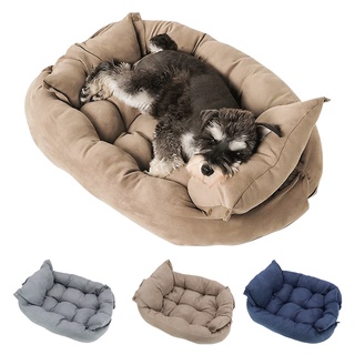 ▪℡Warm Dog Sofa Bed Winter Pet Dog Cat Bed Sleeping House Kennel Mat Cat Puppy Mattress Pet House Cu