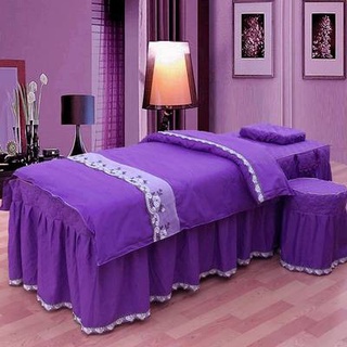 ❃ど﹨Beauty bedspread four-piece European beauty salon physiotherapy massage bed fumigation t