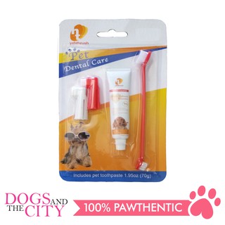 JX Pet Dental Care 4 in 1 Kit for Dog and Cat (Random Colors)